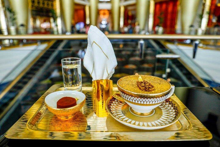 Savor gold coffee at the luxurious Burj Al Arab after marveling at the breathtaking views from Burj Khalifa’s observation deck combining iconic Dubai experiences into one unforgettable journey.